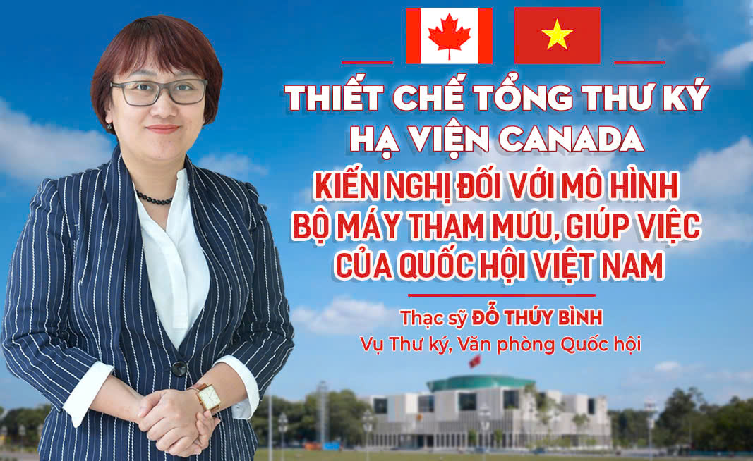 Thiết chế Tổng Thư ký Hạ viện Canada - Kiến nghị đối với mô hình bộ máy tham mưu, giúp việc của Quốc hội Việt Nam